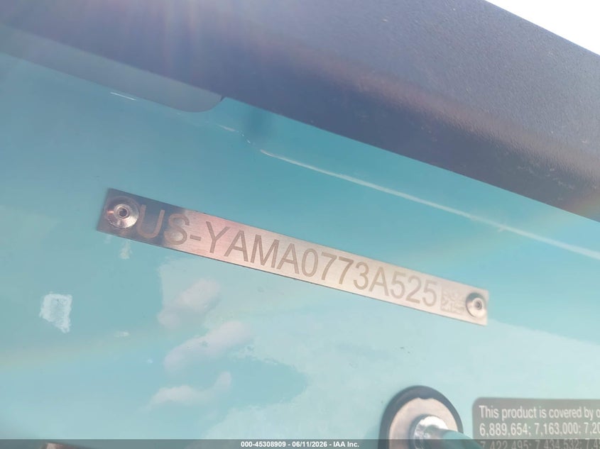 2025 Yamaha Other VIN: YAMA0773A525 Lot: 45308909