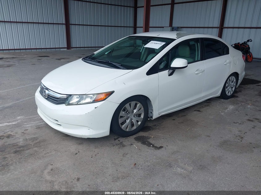 Vin: 19xfb2f55ce025488, lot: 45806824, honda civic lx 20122