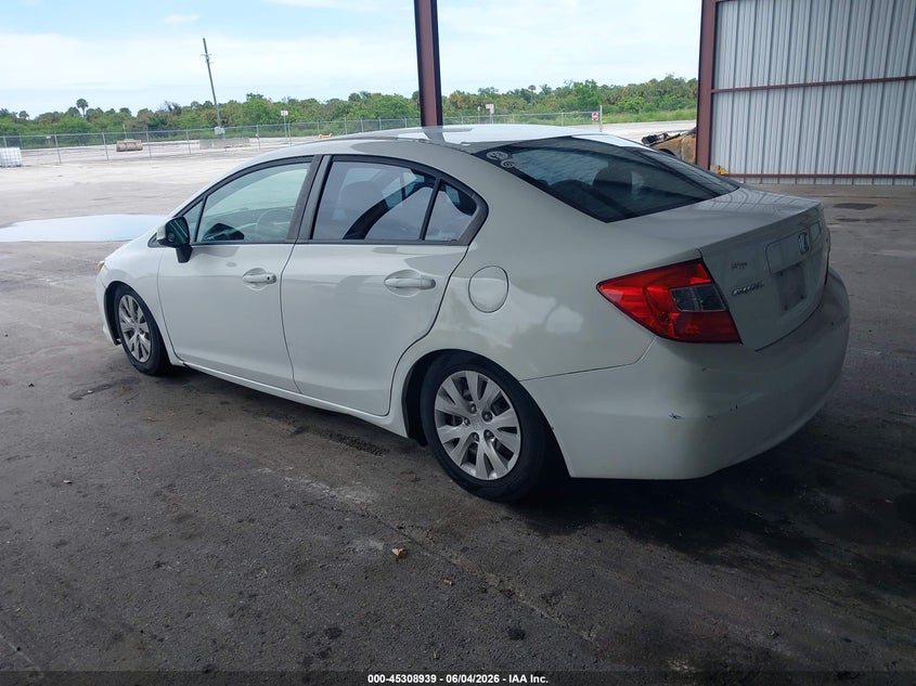 Vin: 19xfb2f55ce025488, lot: 45806824, honda civic lx 20123