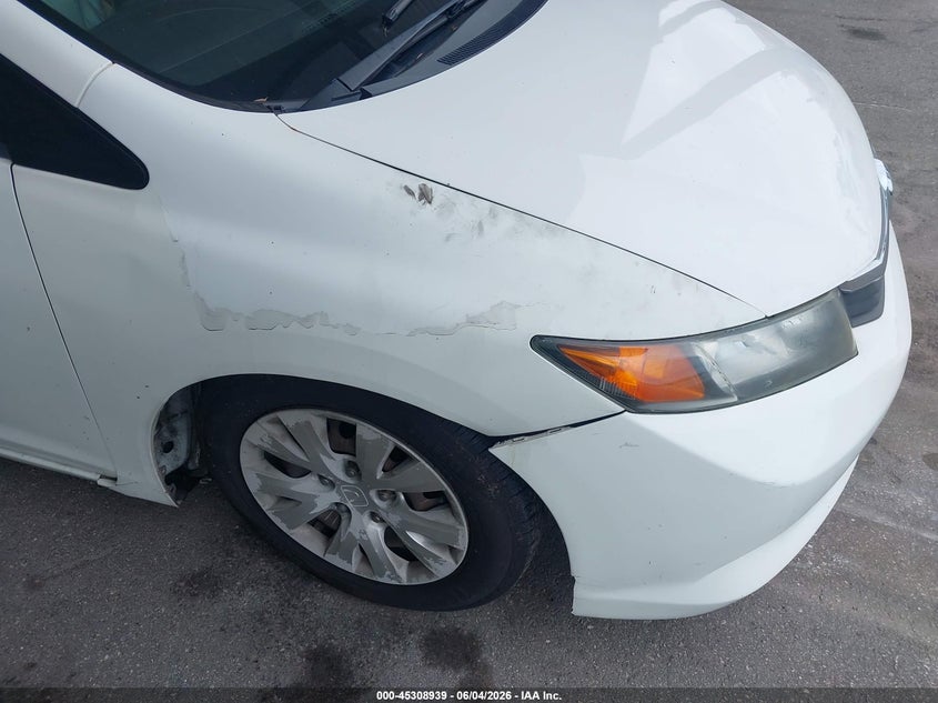 2012 Honda Civic Lx VIN: 19XFB2F55CE025488 Lot: 45308939