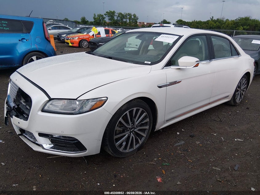 Vin: 1ln6l9sk2j5605707, lot: 45806837, lincoln continental select 20182