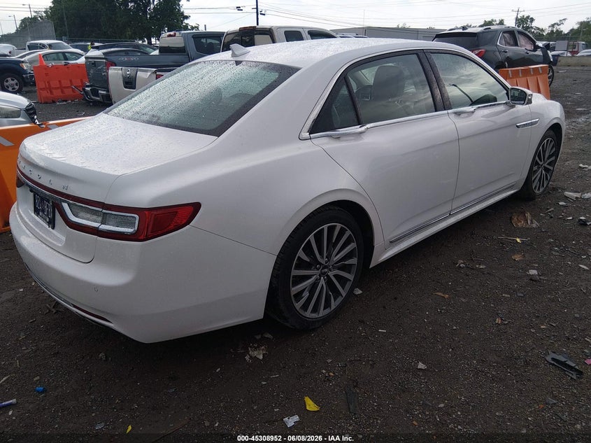 Vin: 1ln6l9sk2j5605707, lot: 45806837, lincoln continental select 20184