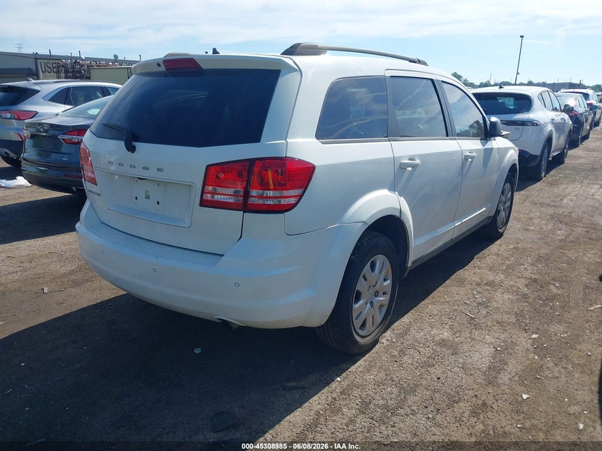 Vin: 3c4pdcab2lt250559, lot: 45806870, dodge journey se value 20204