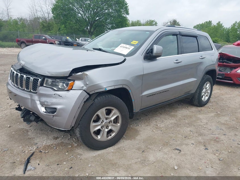 Vin: 1c4rjfag8hc884637, lot: 45806916, jeep grand cherokee laredo 4x4 20172