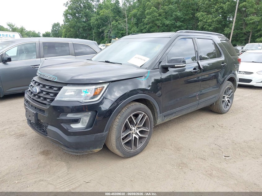 Vin: 1fm5k8gt7hga55641, lot: 45806923, ford explorer sport 20172
