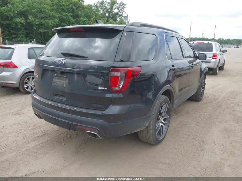 Vin: 1fm5k8gt7hga55641, lot: 45806923, ford explorer sport 20174