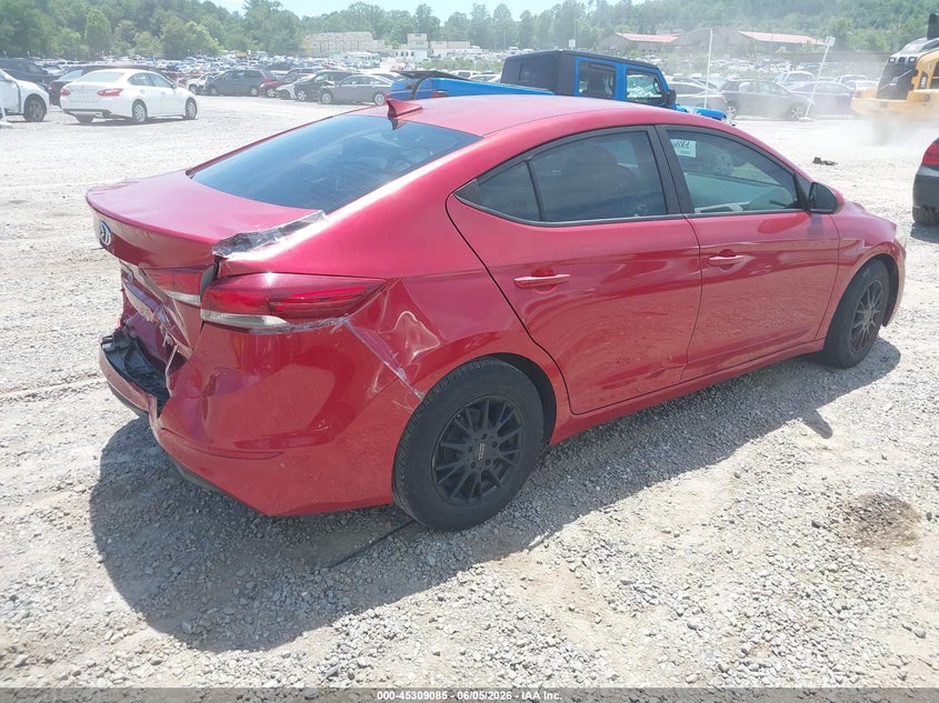 Vin: 5npd74lf7hh108098, lot: 45806971, hyundai elantra se 20174