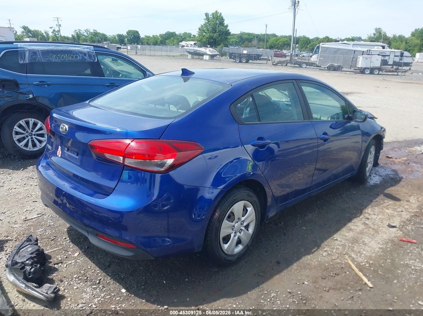 Vin: 3kpfk4a70he093080, lot: 45807010, kia forte lx 20174