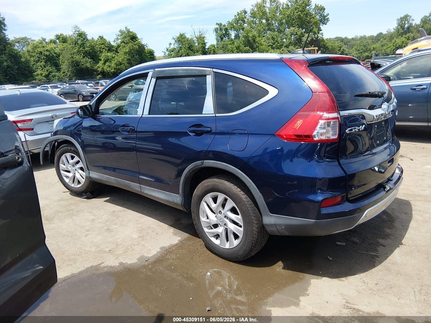 Vin: 2hkrm4h76fh639791, lot: 45807036, honda cr-v ex-l 20153