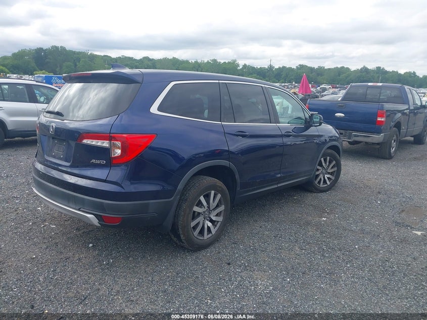 Vin: 5fnyf6h35kb098515, lot: 45807061, honda pilot ex 20194