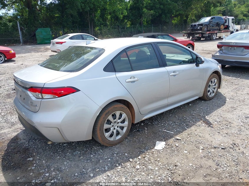 Vin: jtdbcmfe6p3001706, lot: 45807116, toyota corolla hybrid le 20234