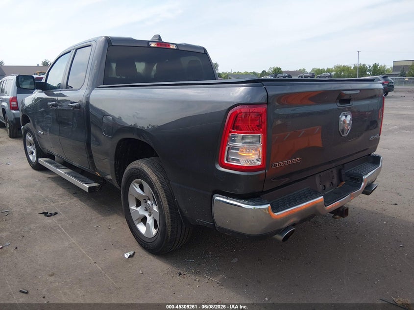 Vin: 1c6srfbt1nn134123, lot: 45807146, ram 1500 big horn  4x4 6'4 box 20223