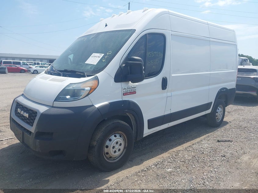 Vin: 3c6trvbg3le105998, lot: 45807175, ram promaster 1500 high roof 136 wb 20202