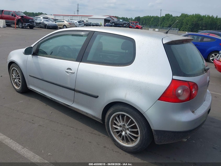 2006 VOLKSWAGEN GOLF HATCHBACK 2.5L I-5 DOHC, VVT, 150HP