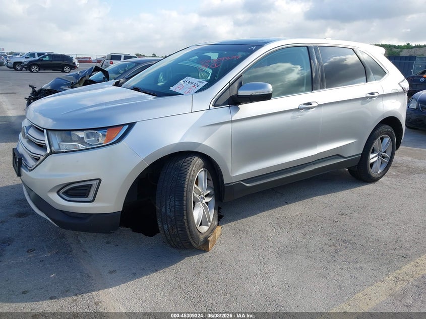 Vin: 2fmtk4j97fbb23535, lot: 45807209, ford edge sel 20152