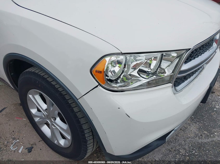2012 Dodge Durango 3.6 Sxt white Lot 111045309369 Vin 1C4RDHAG7CC320022