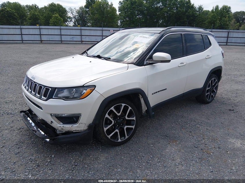 Vin: 3c4njdcb5ht639917, lot: 45807355, jeep new compass limited 4x4 20172
