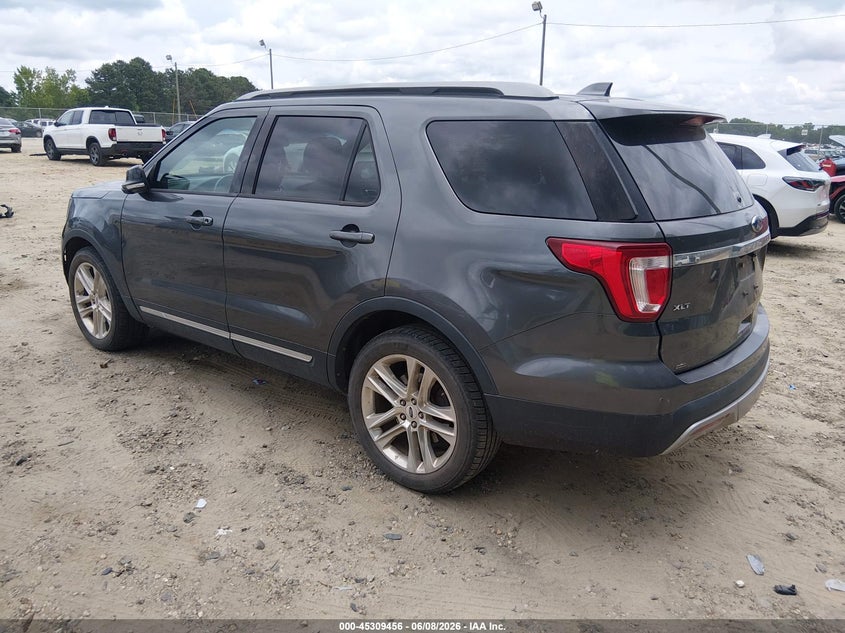 Vin: 1fm5k8d82ggc56393, lot: 45807367, ford explorer xlt 20163