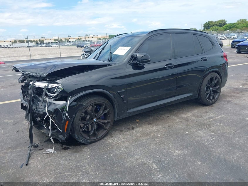 Vin: 5ymts0c0xlla57998, lot: 45807402, bmw x3 m competition 20202