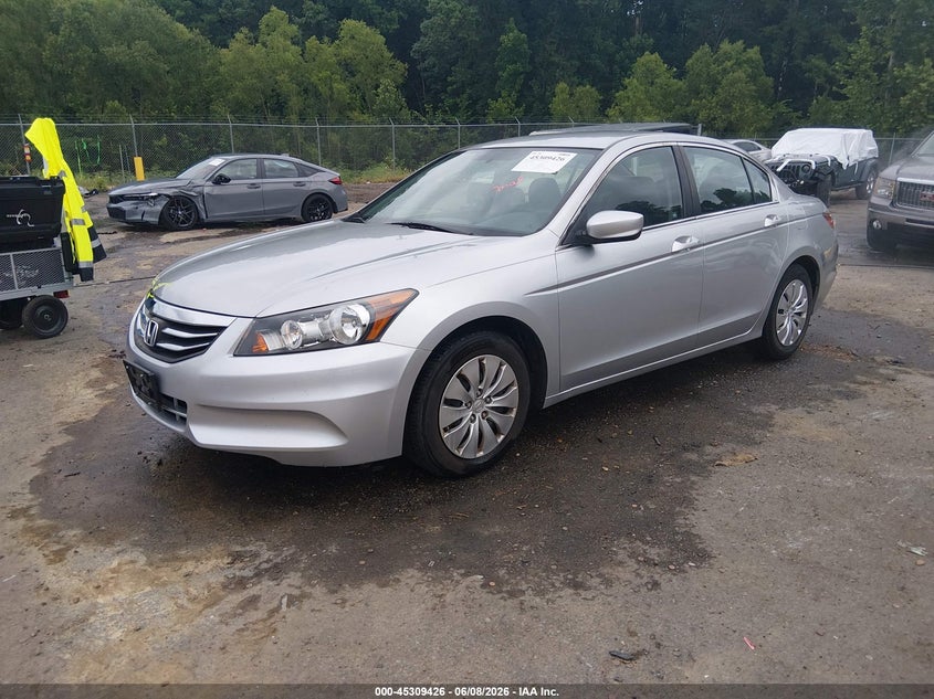 Vin: 1hgcp2f37ca222492, lot: 45807411, honda accord 2.4 lx 20122