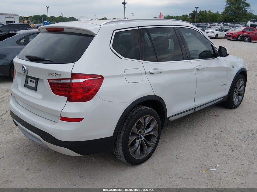 Vin: 5uxwz7c30h0v90693, lot: 45807494, bmw x3 sdrive28i 20174