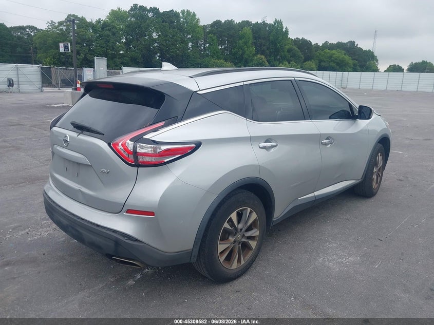 Vin: 5n1az2mg9hn102842, lot: 45807508, nissan murano platinum/s/sl/sv 20174