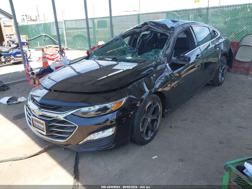 Vin: 1g1zd5st5nf192822, lot: 45807510, chevrolet malibu fwd lt 20222