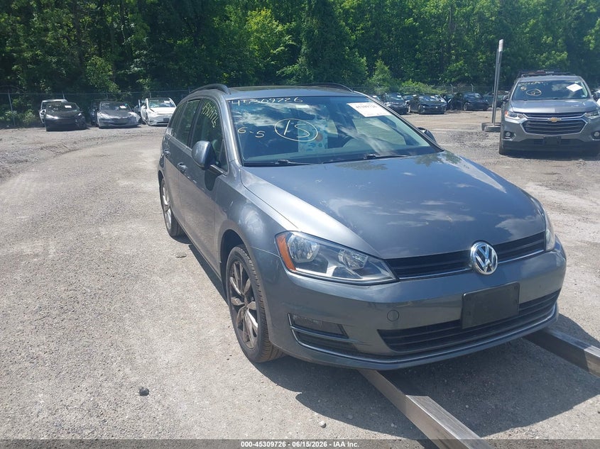 Vin: 3vwc17au2gm514277, lot: 45807653, volkswagen golf sportwagen tsi se 4-door 20161