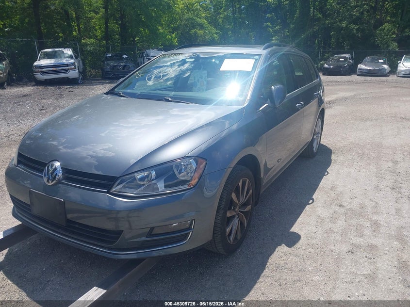 Vin: 3vwc17au2gm514277, lot: 45807653, volkswagen golf sportwagen tsi se 4-door 20162