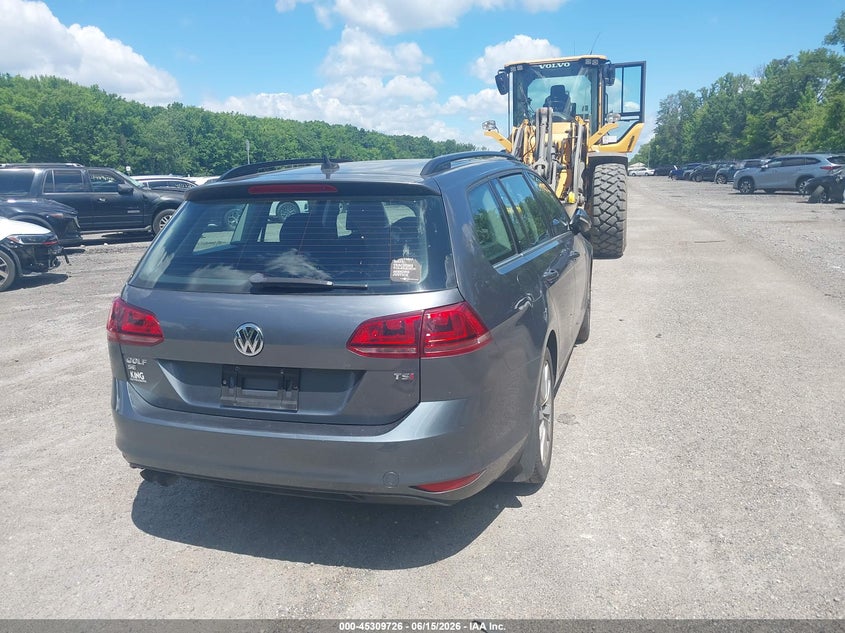 Vin: 3vwc17au2gm514277, lot: 45807653, volkswagen golf sportwagen tsi se 4-door 20164
