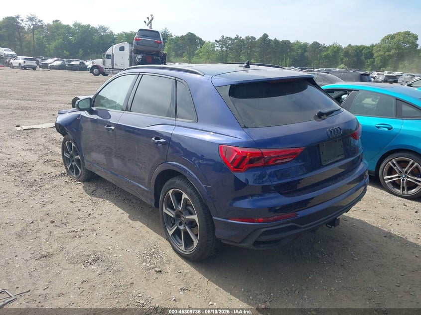 Vin: wa1eecf33s1042874, lot: 45807662, audi q3 premium 45 tfsi s line quattro tiptronic 20253