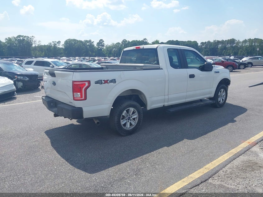 Vin: 1ftex1e89ffc95532, lot: 45807685, ford f-150 xl 20154