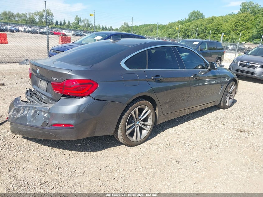 Vin: wba4j3c55jbg91040, lot: 45807703, bmw 430i gran coupe xdrive 20184