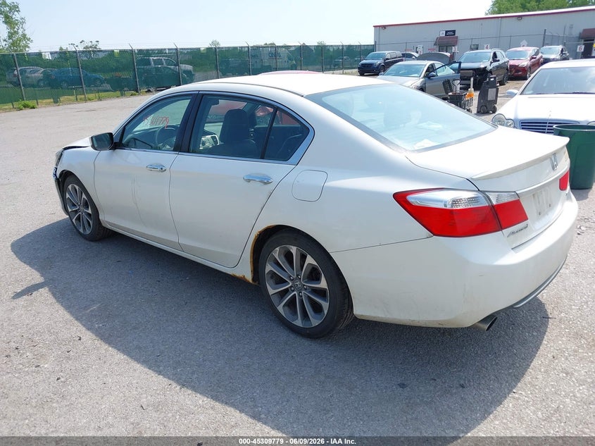 Vin: 1hgcr2f57ea250596, lot: 45807705, honda accord sport 20143
