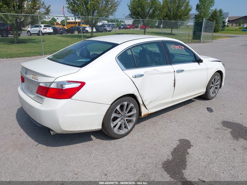 Vin: 1hgcr2f57ea250596, lot: 45807705, honda accord sport 20144