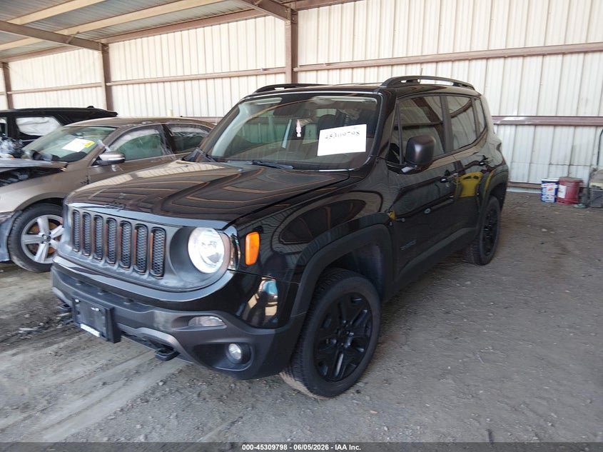 Vin: zaccjbab4jph93448, lot: 45807724, jeep renegade upland edition 4x4 20182