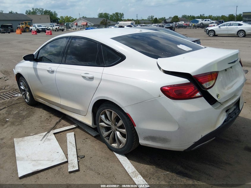 Vin: 1c3cccbgxfn705839, lot: 45807757, chrysler 200 s 20153