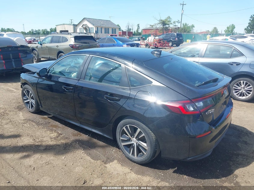 Vin: 19xfl2h52pe022709, lot: 45807764, honda civic lx 20233