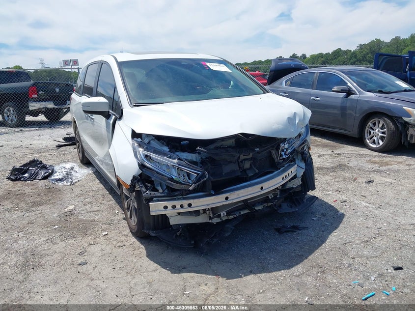 2022 Honda Odyssey Ex-L VIN: 5FNRL6H72NB045632 Lot: 45309863
