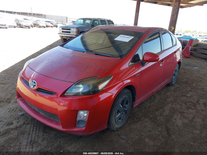 Vin: jtdkn3du3b0321137, lot: 45807833, toyota prius two 20112