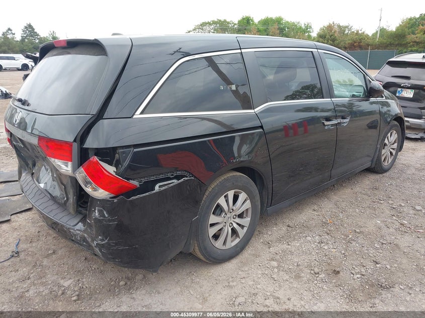 Vin: 5fnrl5h69eb101485, lot: 45807903, honda odyssey ex-l 20144
