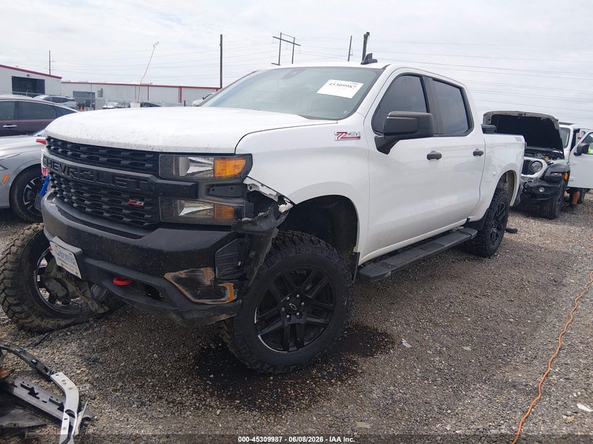 Vin: 3gcpycek3ng207956, lot: 45807913, chevrolet silverado 1500 ltd 4wd  short bed custom trail boss 20222