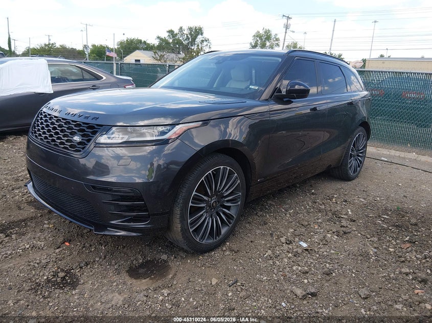 Vin: salyk2fv0la274110, lot: 45807950, land rover range rover velar p340 r-dynamic s 20202