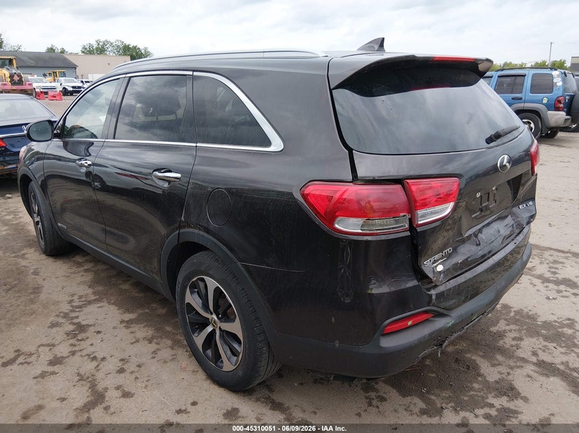 2017 KIA SORENTO SPORT UTILITY VEHICLE 3.3L V-6 DI, DOHC, VVT, 290HP