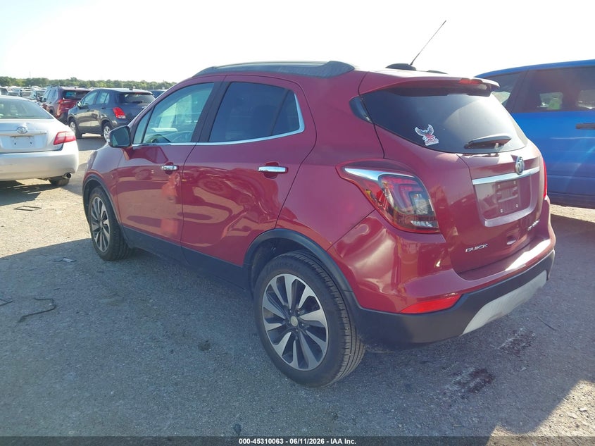 Vin: kl4cjbsb4hb126070, lot: 45807989, buick encore preferred ii 20173