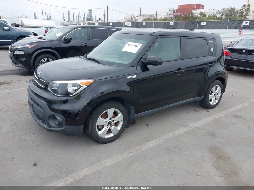 Vin: kndjn2a29h7438746, lot: 45808007, kia soul 20172