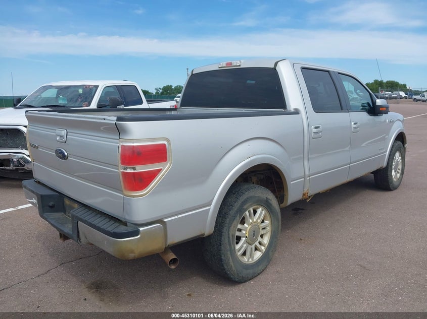 Vin: 1ftfw1et8dkg31199, lot: 45808027, ford f-150 lariat 20134