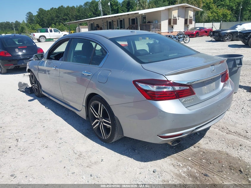 Vin: 1hgcr3f93ha018171, lot: 45808030, honda accord touring v6 20173