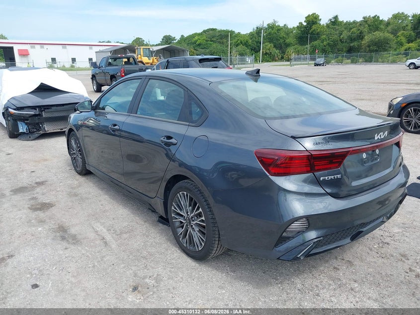 Vin: 3kpf54ad7ne422365, lot: 45808060, kia forte gt-line 20223