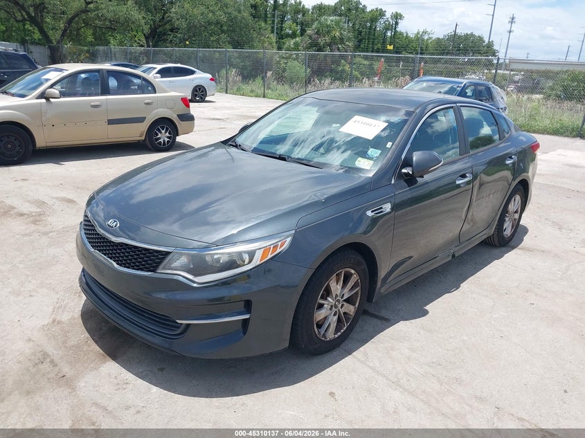 Vin: 5xxgt4l33gg019573, lot: 45808063, kia optima lx 20162